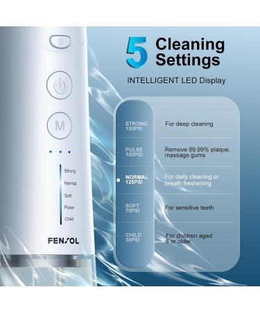 Cordless Professional Water Flosser - 5 Modes, 8 Jet Tips, Rechargeable, Waterproof - for Teeth Braces and Bridges - 300ML Tank - Travel & Home - Buy Online on GoSupps.com