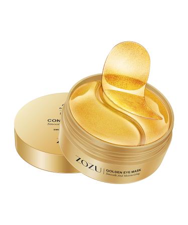 60 PCS Valentines Day Gift 24K Gold Eye Mask  60 PCS Eye Mask Collagen and Avocado Extract Eye Mask Can Eliminate Dark Circles  Get Rid of Wrinkles and Puffiness Under the Eyes  and Help the Skin Build a Water Barrier