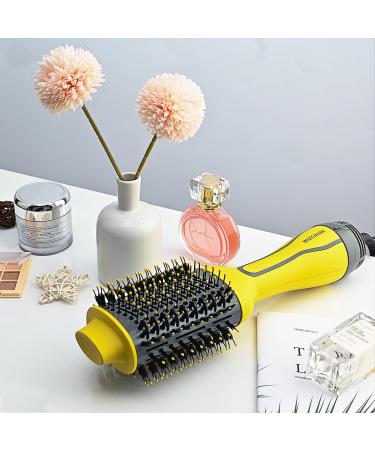 Buy Dual Voltage Hair Dryer Brush - Wizchark Hot Air Brush for European Travel | 110v-240v | Negative Ion Straightening & Curling - Buy Online on GoSupps.com