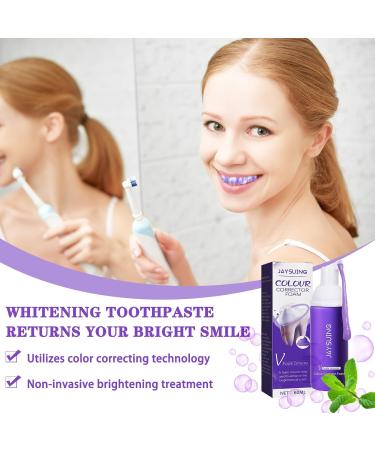 IJGD Lila Toothpaste - Purple Teeth Whitening Color Corrector Serum for Bright White Smile - Buy Online on GoSupps.com