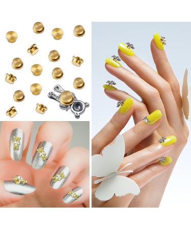 30 Pieces Spinning Nail Charms - Rotating 3D Nail Rings Jewelry for Women and Girls - Gold Nail Art Tools - Buy Online on GoSupps.com