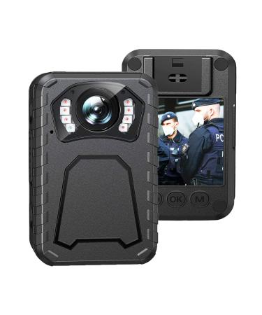 JieSuDa N9 Body Camera, 1296P Body Wearable Camera, 64G Memory, Police Body Camera with Audio Lightweight and Portable, 10HR Battery Life, Clear Night Vision, for Home/Outdoor/Law Enforcement 64GB