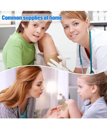 400 Pcs Flexible Fabric Adhesive Bandages - Assorted Breathable Fingertip Bandages for Family First Aid (8 Styles) - Buy Online on GoSupps.com