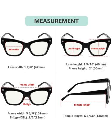 Eyekepper 4-Pack Progressive Multifocus Reading Glasses for Women | Blue Light Blocking No Line Multifocal Readers 1.75 Stylish Mix Colors - Buy Online on GoSupps.com
