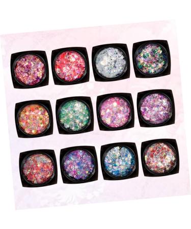 NOLITOY Set 12 - Glitter Body Gel Makeup for Face & Body | Shiny Sequin Gel for Stunning Makeup Looks | International Shipping Available - Buy Online on GoSupps.com