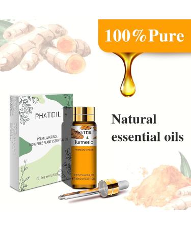 PHATOIL Turmeric Essential Oil 10ML - Pure & Cruelty-Free for Diffusers - Home Aromatherapy - 10.00 ml (Pack of 1) - Buy Online on GoSupps.com