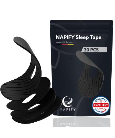 30 Napify Sleep Tape (Optimized Rest & Recovery) New Sleep Strips Stop Snoring for Better Nasal Breathing Gentle Tape Strips Pain-Free Removal and Hypoallergic 30x