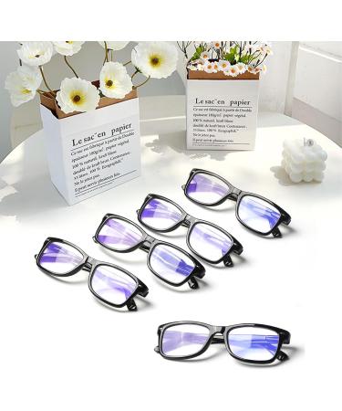 Cojwis 5 Pack Blue Light Filter Reading Glasses for Men & Women - Black Computer Glasses 1.0 Diopters - Feder Schanger Reading Brille - Buy Online on GoSupps.com