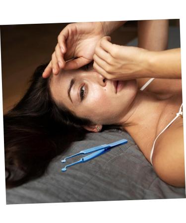 HONMEET Eyelid Tweezers Metal Meibomian Expressor Eyelid Forceps Eyelid Tweezer for Women Meibomian Gland Tweezers Women Beauty Tool Women Eyelid Tweezer Skin Care Woman Titanium Alloy 10.80X1.00X0.70CM Blue - Buy Online on GoSupps.com