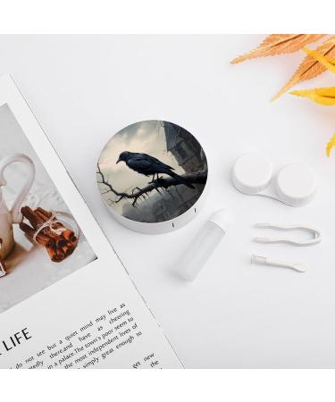 Old Castle & Black Crow Contact Lens Travel Kit - Portable Cute Box with Mirror for Daily Outdoor Use - International Shipping Available - Buy Online on GoSupps.com
