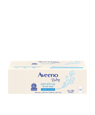 Aveeno Baby Sensitive All Over Wipes  Hypoallergenic & Fragrance-Free  56 Count (Pack of 6) Aveeno Baby All Over Wipes 336 ct - Buy Online on GoSupps.com