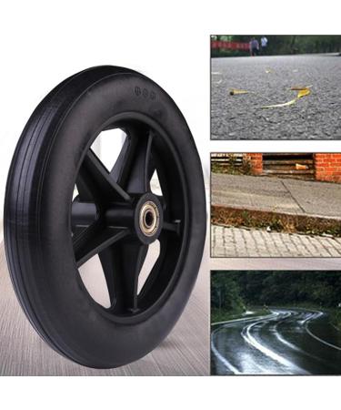 Wheels for Walker Wheel Replacement Parts for Wheelchairs Non-Inflatable Universal Wheels with Bearings Parts for Walkers 2Pcs 8in Gray Grey 8in - Buy Online on GoSupps.com