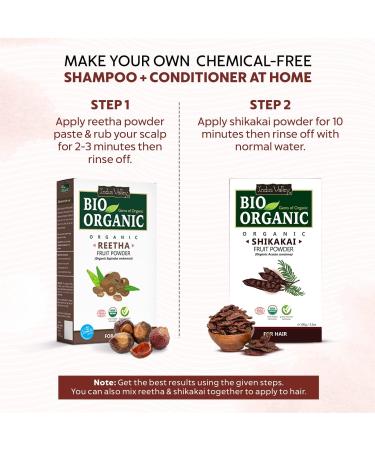 Indus Valley Shikakai Powder (Acacia Concinna) for Smooth Shiny and Soft Hair - Buy Online on GoSupps.com