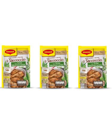 Buitoni Maggi il Saccoccio con Erbe Mediterranee with Mediterranean herbs spices and aromatic spice powder for fried chicken 34 g tender and juicy chicken spice powder powder flavors