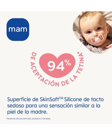 Mam S280 Supreme Pacifier 6+ | Silicone Blue 2 Pack - Safe & Stylish Infant Soothing Solution - Buy Online on GoSupps.com