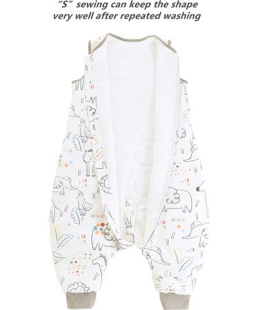 Chilsuessy Toddler Sleeping Bag with Feet | CPC Certified 2.5 Tog Baby Sleep Sack | Happy Zoo Design | 70cm/6-18 Months - Buy Online on GoSupps.com