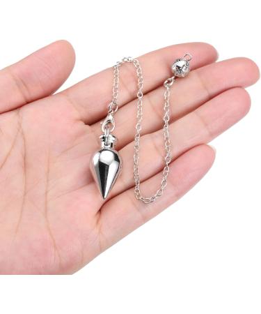 Crystears Esoteric Pendulum with Chain - Copper & Silver Divination Tool for Reiki Healing & Meditation - Buy Online on GoSupps.com