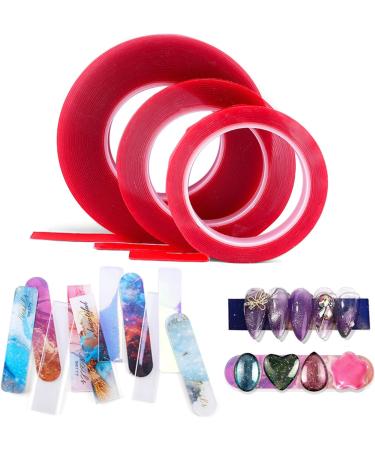 chengzui Nail Adhesive Tape Double Sided Nail Art Adhesive Tape for False Tips Nail Art Display Width 10/12mm Length 3/5/10M Nail Adhesive Tape - Buy Online on GoSupps.com