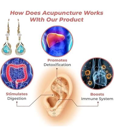 Magnet Drop Earrings for Women | Slimming Magnetogen Lymph Detox Earrings | International Shipping - Buy Online on GoSupps.com