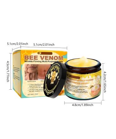 Bee Venom Wrinkle-Firming Multi-Purpose Cream - Premium Face Moisturizer for Women & Men Visibly Reduces Wrinkles Lifts & Tightens Sagging Skin - Cruelty-Free Collagen Boosting Day & Night Cream - Buy Online on GoSupps.com