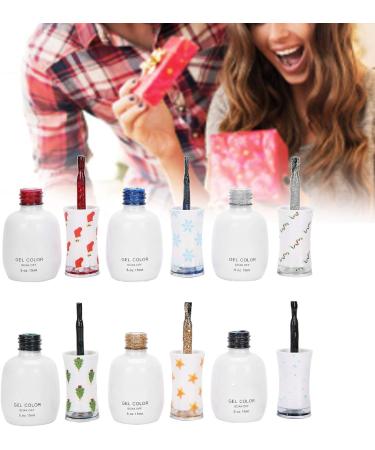 Glitter Soak Off Gel Nail Art Tool 6 Colors Nail Art UV Gel Manicure Polish Gift Set Non-Toxic Safe for Nails Eye-Catching Colors Lightweight & Portable Holographic Laser - Buy Online on GoSupps.com