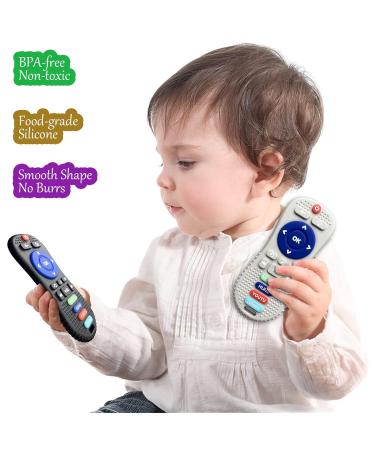Sensory Silicone Teething Toys 2 Pack - BPA Free Teether for Babies 0-12 Months - Chew Toys for Teething Relief - Black White - Buy Online on GoSupps.com