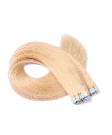 Buy #24 Gold Blonde Tape In Hair Extensions - 40cm Real Remy Hair - 50 Bricks (4cm Wide) - 100% Adhesive Tape by Novon Hair Extensions - Buy Online on GoSupps.com