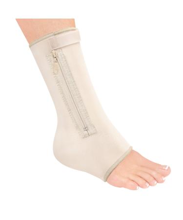 Compression Ankle Sleeve Beige Small
