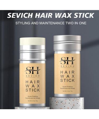 Hair Wax Stick Portable Moisturizing Wig Stick Long-Lasting Hair Pomade Smoothing and Slick Stick for Wigs Non-Greasy Flyaways Styling Hair Gel Stick for Men Women 2pcs - Buy Online on GoSupps.com