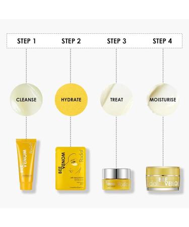 Rodial Bee Venom Little Luxuries Gift Set - Cleaning Balm Moisturizer Eye Plaster & Cream | International Shipping Available - Buy Online on GoSupps.com