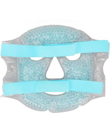 Gel Beads Cooling Face Relieve Fatigue Improve Skin Healthy Reusable Adjustable Cold Face Eye for Head for Arms for Back (Blue) - Buy Online on GoSupps.com