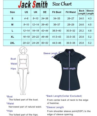 JACK SMITH Women's 2023 Sleeveless Golf Polo Shirt - Moisture Wicking Tennis Top - Lightweight Athletic Wear - Black, Large - Buy Online on GoSupps.com