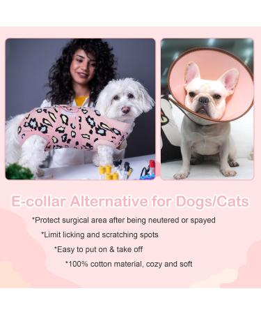 Kuoser Dog Body After Surgery | Breathable Recovery Suit for Dogs & Cats | Anti-Lick Protective Body in Dark Pink - Buy Online on GoSupps.com