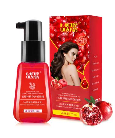 Dongcill Pomegranate seed oil hair oil for hair and scalp Contains pomegranate oil argan oil jojoba oil macadamia oil camellia seed oil Repairs damaged hair