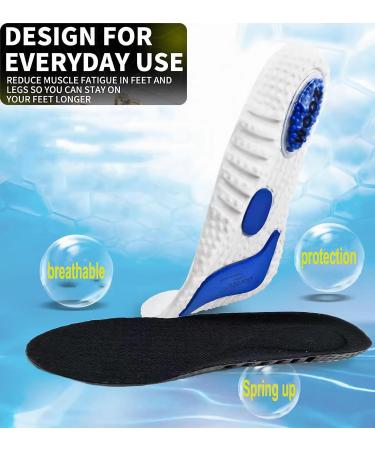 Voitead Plantar Fasciitis Insoles for Women (Black, Size 4.5-7) - Arch Support Orthotic Inserts for Flat Feet & Heel Pain - Gel Orthotics for Work Boots - Buy Online on GoSupps.com