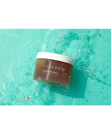 VidaSleek Sugar Wax Hair Remover - Sensitive Skin Gentle Formula - 100% Natural - 10 Oz - Buy Online on GoSupps.com