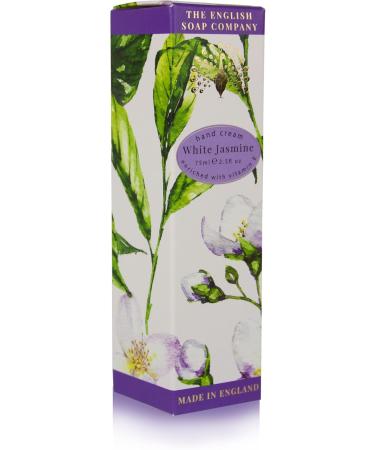 The English Soap Company Hand Cream Jasmine Hand Cream Moisturising Hand Cream for Men and Women White Jasmine Scent 75ml - Buy Online on GoSupps.com