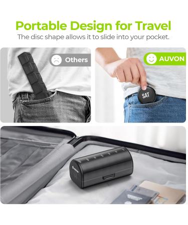 AUVON Black Weekly Pill Organizer for Large Pills | 7-Day Pill Box with Dual Protection | Travel-Friendly Small Pill Case for Medications Vitamins & Fish Oils - Buy Online on GoSupps.com