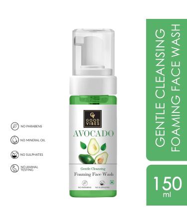Good Vibes Gentle Cleansing Foaming Face Wash - Avocado 150ml | Best International Shipping - Buy Online on GoSupps.com