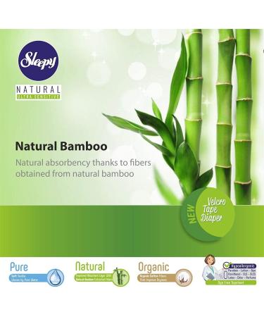 SOHO Sleepy Natural Baby Diapers | Organic Cotton & Bamboo Extract | Ultimate Comfort & Dryness | Size 5+ | Disposable Snuggle Diaper - Buy Online on GoSupps.com