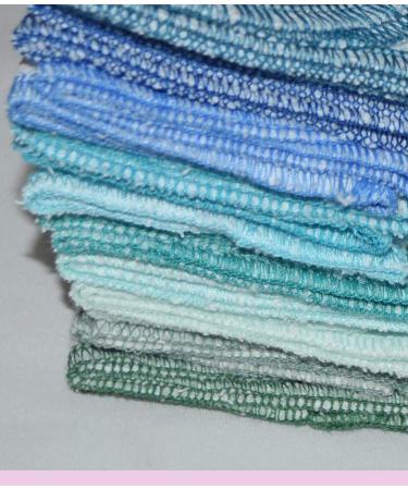 Organic 1 Ply Flannel Baby Wipes Set of 10 - 8x8 Inches (Blues/Greens) - Buy Online on GoSupps.com
