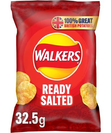 Walkers Ready Salted Crisps 32x32.5g (Wholesale Box) - Buy Online on GoSupps.com