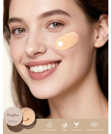 bayfree Tinted Moisture Foundation Balm & Cream Blush for Cheeks All-Day Wear Buildable Natural Finish Vegan Korean Makeup - Buy Online on GoSupps.com