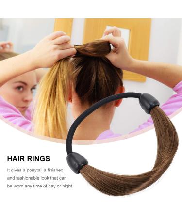 Amosfun 6-Piece Wig Hair Rubber Elastic Ponytail Holders - Synthetic Hair Ties for Women & Girls in Coffee Brown - Buy Online on GoSupps.com