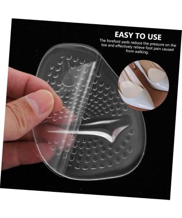 FOMIYES Self-Adhesive Heels Mat - 4 Pairs Non-Slip Half Socks for Women | Dressy Shoe Grip Pads for Comfort & Stability - White 10x7x0.8CM - Buy Online on GoSupps.com