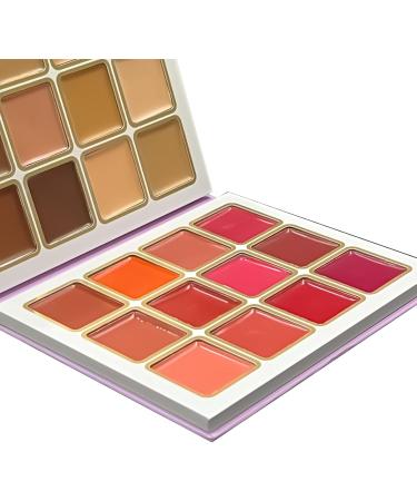 Concealer Foundation Palette 24 Colors Matte Blush Contour and Highlight Blush Palette | Cream Blush Palette Concealer Foundation Palette Makeup Waterproof for Cheeks Lambo - Buy Online on GoSupps.com