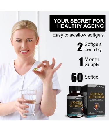 Liposomal Glutathione 2400 MG - Superior Absorption Antioxidant 60 Count | Boost Your Health Worldwide - Buy Online on GoSupps.com
