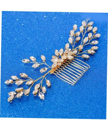FRCOLOR Set of 3 Wedding Headpieces Wedding Hair Accessories Golden Hair Comb Golden Hair Clips Tiara Hair Accessories Bridal Headbands Hair Combs for Brides Dress - Buy Online on GoSupps.com