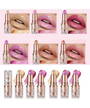  SONGVISON Shimmering pink lipstick for women. Colorful and moisturizing glitter lip balm long-lasting waterproof pearlescent lip gloss. Glossy finish creamy formula lightweight texture. 01 - Buy Online on GoSupps.com