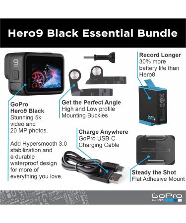GoPro HERO9 Black 5K Ultra HD Action Camera - Front LCD & Touch Screens - 20MP Photos - Live Streaming - Waterproof - Stabilization | E-Commerce Packaging - Buy Online on GoSupps.com